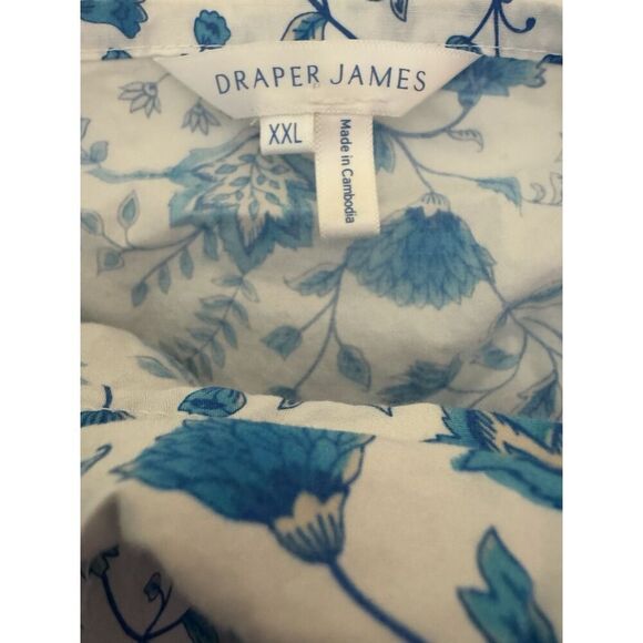 Draper James Ladies Ruffle Sleeve Dress Size XXL Blue Paisely - Picture 7 of 8